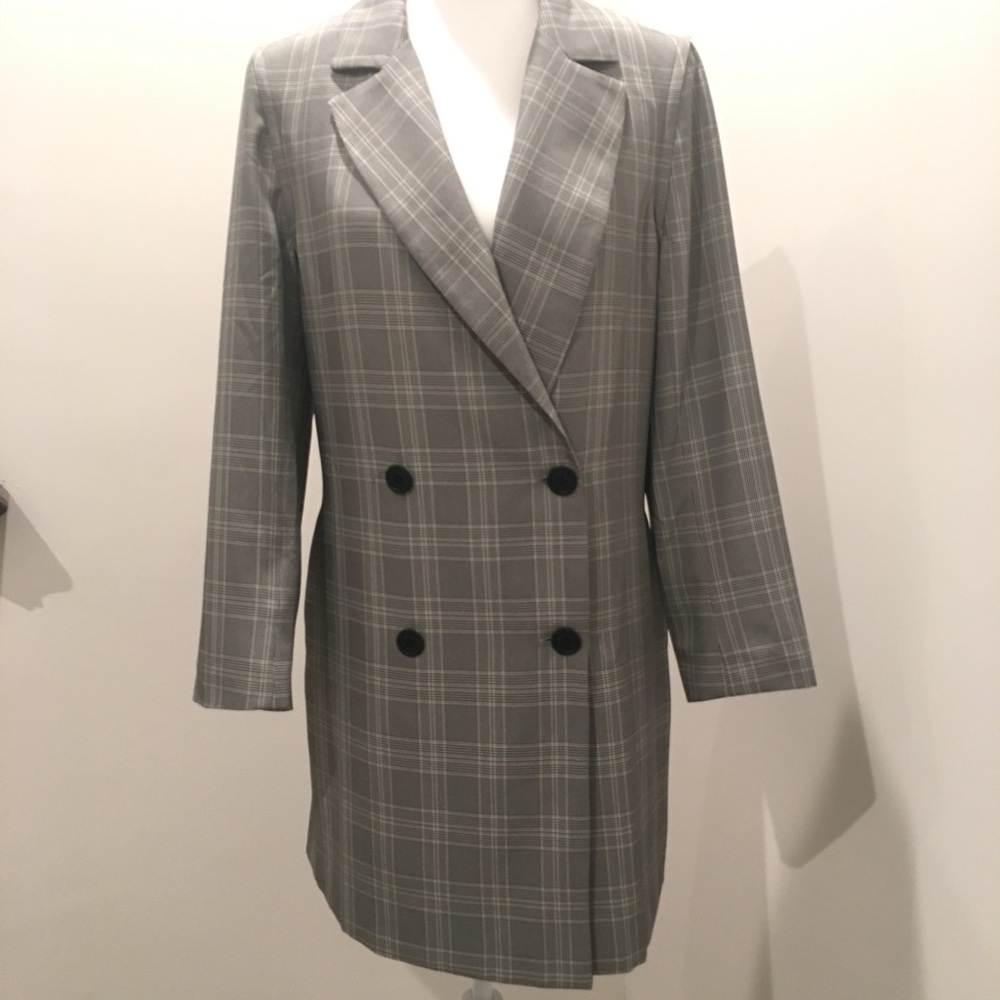 NWOT Vetta Capsule The Blazer Dress in Plaid